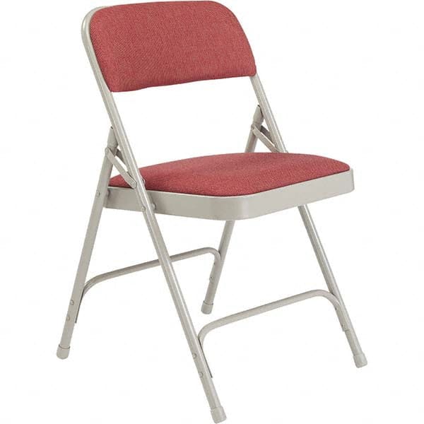 National Public Seating - Folding Chairs Pad Type: Folding Chair w/Fabric Padded Seat Material: Fabric; Steel - Makers Industrial Supply