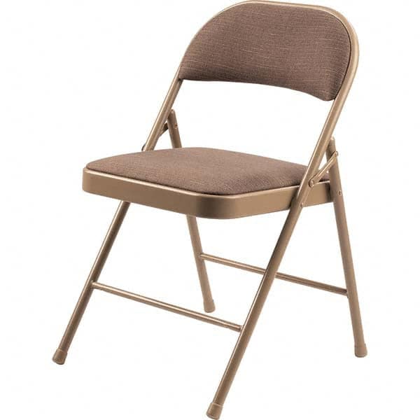 National Public Seating - Folding Chairs Pad Type: Folding Chair w/Fabric Padded Seat Material: Fabric/Steel - Makers Industrial Supply