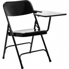 National Public Seating - Folding Chairs Pad Type: Folding Chair W/Tablet Arm Material: Steel - Makers Industrial Supply