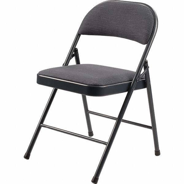 National Public Seating - Folding Chairs Pad Type: Folding Chair w/Fabric Padded Seat Material: Fabric/Steel - Makers Industrial Supply