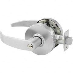 Institution Lever Lockset for 1-3/4 to 2″ Doors Key-in Lever, 2-3/4″ Backset, Satin Chrome Finish