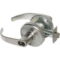 Storeroom Lever Lockset for 1-3/4 to 2″ Doors Key-in Lever, 2-3/4″ Backset, Satin Chrome Finish