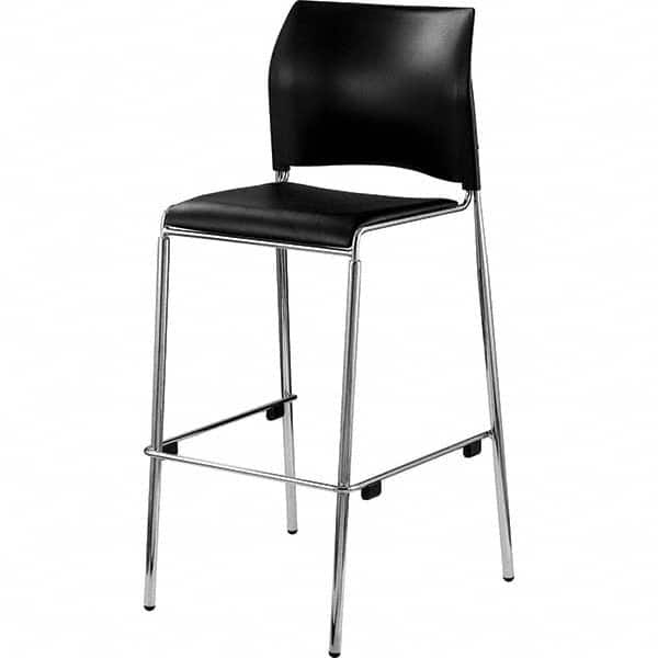 National Public Seating - Stationary Stools Type: Stool with Back Base Type: Standard - Makers Industrial Supply