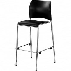 National Public Seating - Stationary Stools Type: Stool with Back Base Type: Standard - Makers Industrial Supply