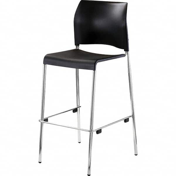 National Public Seating - Stationary Stools Type: Stool with Back Base Type: Standard - Makers Industrial Supply