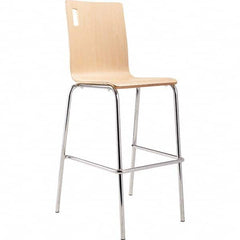 National Public Seating - Stationary Stools Type: Stool with Back Base Type: Standard - Makers Industrial Supply