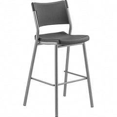 National Public Seating - Stationary Stools Type: Stool with Back Base Type: Standard - Makers Industrial Supply