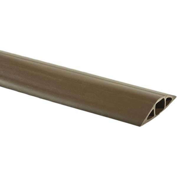 On Floor Cable Covers; Cover Material: PVC; Number of Channels: 1; Overall Length (Feet): 5 ft; Maximum Compatible Cable Diameter (Decimal Inch): 1/2; Maximum Compatible Cable Diameter (mm): 12.70 mm; Overall Width (Inch): 3 in; 76.20 mm; Overall Width (m