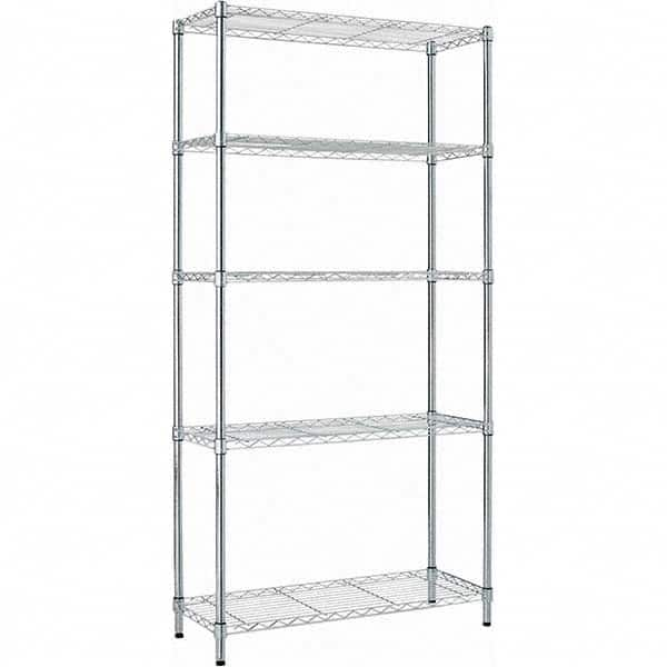 ALERA - 1,250 Lb Capacity 5 Shelf Wire Shelving - Starter Unit - Makers Industrial Supply