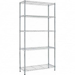 ALERA - 1,250 Lb Capacity 5 Shelf Wire Shelving - Starter Unit - Makers Industrial Supply