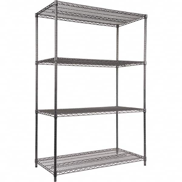 ALERA - 4,000 Lb Capacity 4 Shelf Wire Shelving - Starter Unit - Makers Industrial Supply