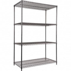 ALERA - 4,000 Lb Capacity 4 Shelf Wire Shelving - Starter Unit - Makers Industrial Supply