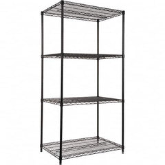 ALERA - 4,000 Lb Capacity 4 Shelf Wire Shelving - Starter Unit - Makers Industrial Supply