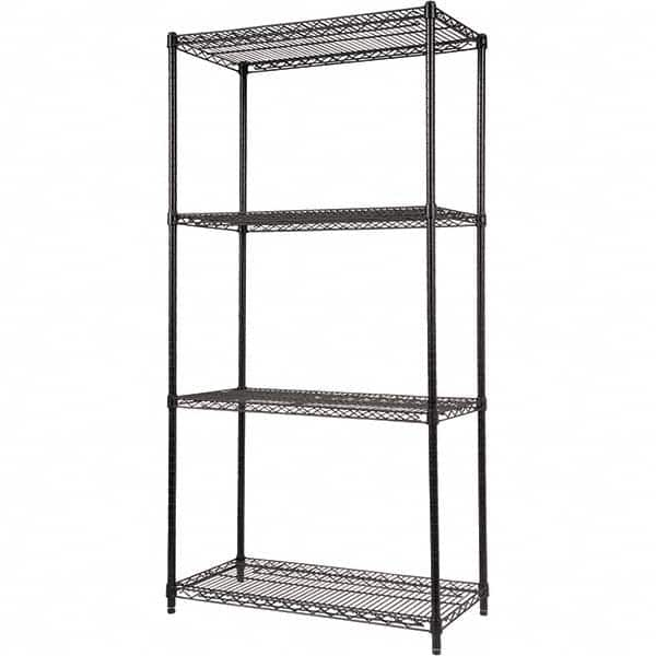 ALERA - 5,000 Lb Capacity 4 Shelf Wire Shelving - Starter Unit - Makers Industrial Supply