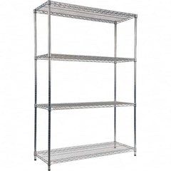 ALERA - 5,000 Lb Capacity 4 Shelf Wire Shelving - Starter Unit - Makers Industrial Supply