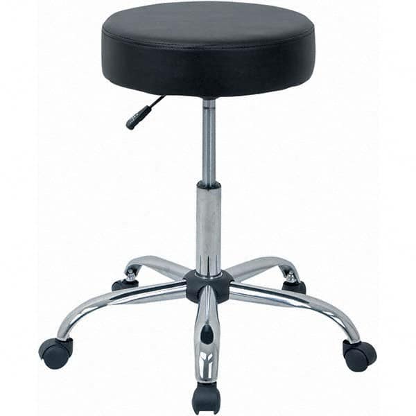 ALERA - Swivel & Adjustable Stools Type: Adjustable Height Stool Base Type: Chrome Steel Base - Makers Industrial Supply