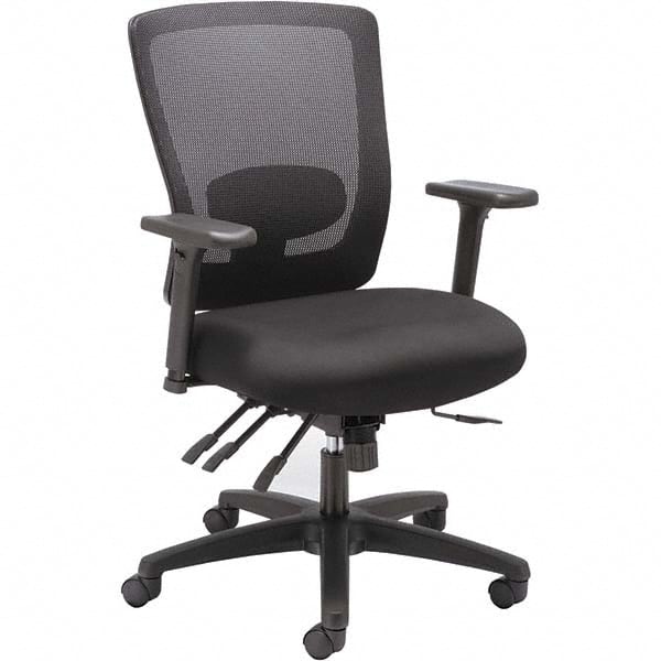 ALERA - 40 to 43-5/8" High Mid-Back Swivel/Tilt Chair - Makers Industrial Supply