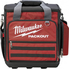 Milwaukee Tool - 58 Pocket, Ballistic Polyester, Red/Black Laptop Tool Bag - Makers Industrial Supply