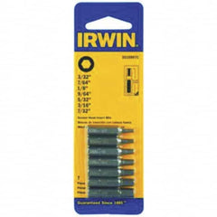 Irwin - 7/32" Square Size Insert Bit Set - Makers Industrial Supply