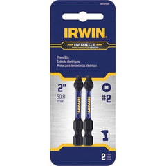 Irwin - Power & Impact Screwdriver Bit Sets Point Type: Square Drive Size: 1/4 Hex - Makers Industrial Supply