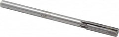 Made in USA - 0.637" Carbide-Tipped 6 Flute Chucking Reamer - Straight Flute, 9/16" Straight Shank, 2-1/4" Flute Length, 9" OAL - Makers Industrial Supply