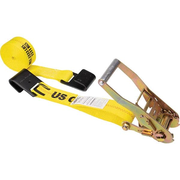 US Cargo Control - Slings & Tiedowns (Load-Rated) Type: Ratchet Tie Down Width (Inch): 2 - Exact Industrial Supply