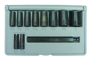 11 Pc. Gasket Hole Punch Set - Long Driving Mandrel & 1/4; 5/16; 3/8; 7/16; 1/2; 9/16; 5/8; 3/4; 7/8; 1" - Makers Industrial Supply