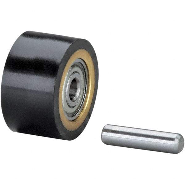 Dynabrade - Contact Wheel Assembly - Crown Face Duro Rubber - Makers Industrial Supply