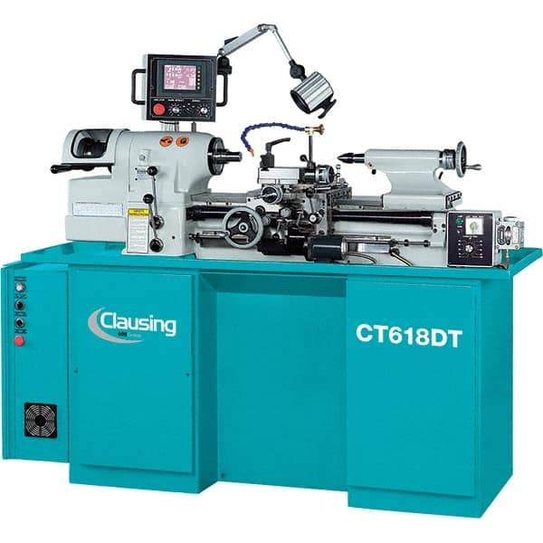 Clausing - Bench, Engine & Toolroom Lathes   Machine Type: Toolroom Lathe    Spindle Speed Control: Variable Speed Pulley - Makers Industrial Supply