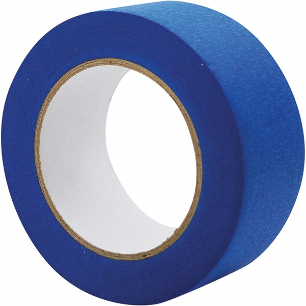 Value Collection - 48mm Wide x 55 m x 5.2 mil Blue Crepe Paper Masking Tape - Makers Industrial Supply