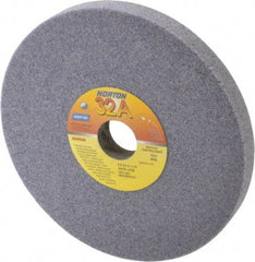 Norton - 8" Diam x 1-1/4" Hole x 3/4" Thick, J Hardness, 46 Grit Surface Grinding Wheel - Aluminum Oxide, Type 1, Coarse Grade, 3,600 Max RPM, Vitrified Bond, No Recess - Makers Industrial Supply