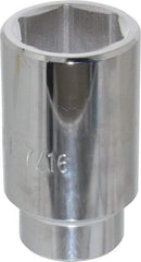 Proto - 1-7/16", 1/2" Drive, Deep Hand Socket - 6 Points, 3-1/2" OAL - Makers Industrial Supply