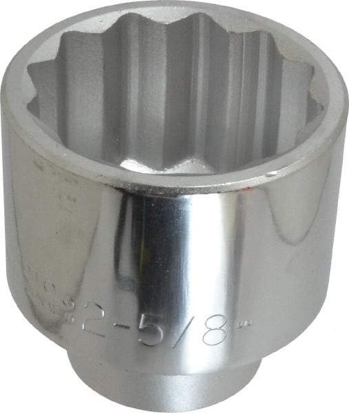 Proto - 2-5/8", 1" Drive, Standard Hand Socket - 12 Points, 4-1/8" OAL - Makers Industrial Supply