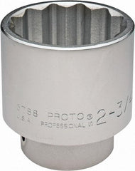 Proto - 2-3/4", 1" Drive, Standard Hand Socket - 12 Points, 4-7/16" OAL - Makers Industrial Supply