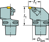 C6-TLER-45065-3 Capto® and SL Turning Holder - Makers Industrial Supply