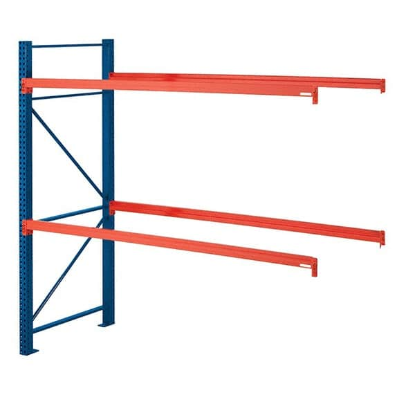 Steel King - 2 Shelf Add-On Box Formed Closed Steel Shelving - 22,780 Lb Capacity, 96" Wide x 96" High x 42" Deep, Powder Coat Blue - Makers Industrial Supply