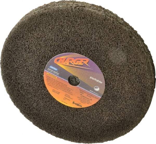 Norton - 8" Diam x 5/8" Hole x 1" Thick, R Hardness, 14 Grit Surface Grinding Wheel - Zirconia Alumina, Type 1, Very Coarse Grade, 6,000 Max RPM, No Recess - Makers Industrial Supply