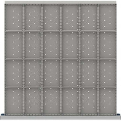 LISTA - 24-Compartment Drawer Divider Layout for 3.15" High Drawers - Makers Industrial Supply