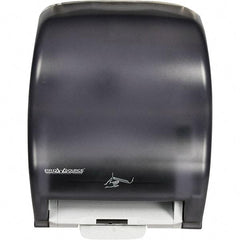 PRO-SOURCE - Hands Free, Plastic Paper Towel Dispenser - 1 Roll 8", Black - Makers Industrial Supply