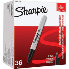 Sharpie - Markers & Paintsticks Type: Permanent Color: Black - Makers Industrial Supply