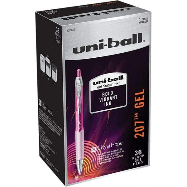 Uni-Ball - Pens & Pencils Type: Retractable Gel Color: Black - Makers Industrial Supply