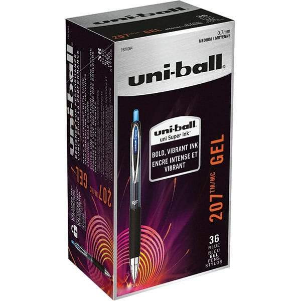 Uni-Ball - Pens & Pencils Type: Retractable Gel Color: Blue - Makers Industrial Supply