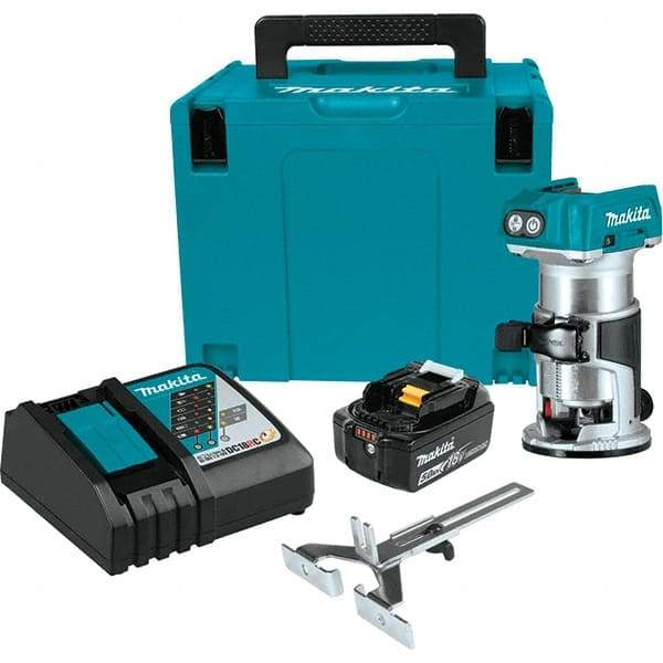 Makita - Electric Routers Collet Size (Inch): 1/4 Router Type: Cordless Compact Router - Makers Industrial Supply