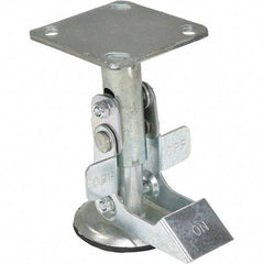 Vestil - 7" Mounting Height, Floor Truck Lock for 5" Diam Caster Wheels - 6" Retracted Clearance - Makers Industrial Supply