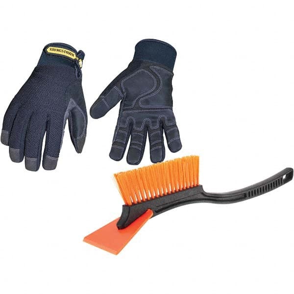 Youngstown - Size L (9) Synthetic Suede Cold Protection & Waterproof Work Gloves - Makers Industrial Supply