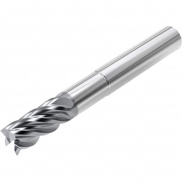 Niagara Cutter - 1/4", 1/2" LOC, 1/4" Shank Diam, 4" OAL, 5 Flute, Solid Carbide Square End Mill - Makers Industrial Supply