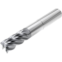 Square End Mill: 3/4'' Dia, 1-1/2'' LOC, 3/4'' Shank Dia, 5'' OAL, 5 Flutes, Solid Carbide Single End, AlCrN Finish, Helical Flute, Centercutting, RH Cut, RH Flute, Series STSN540