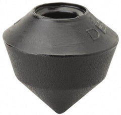 De-Sta-Co - 0.8071" Max Diam, 1/4-2 Thread, Polyurethane, Screw On, Cone Tip, Clamp Spindle Assembly Replacement Cap - For 1/4" Diam Standard Spindle, 3/4" OAL, 3/4" Surface Diam, 1/2" Hole Diam, 0.63" Hole Depth - Makers Industrial Supply