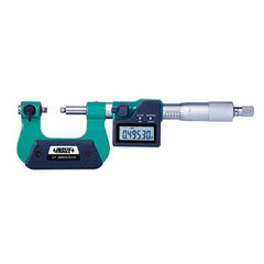 Insize USA LLC - Screw Thread Micrometers; Operation Type: Electronic ; Minimum Measurement (mm): 0.00 ; Minimum Measurement (Decimal Inch): 0.0000 ; Maximum Measurement (Decimal Inch): 1.0000 ; Maximum Measurement (mm): 25.00 ; Graduation (mm): 0.001 - Exact Industrial Supply