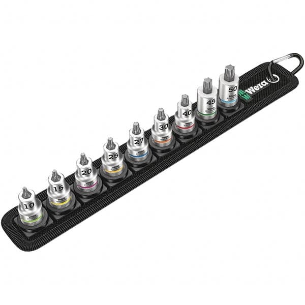 Wera - Hex & Torx Bit Socket Sets Type: Torx Bit Socket Set Drive Size: 3/8 - Makers Industrial Supply